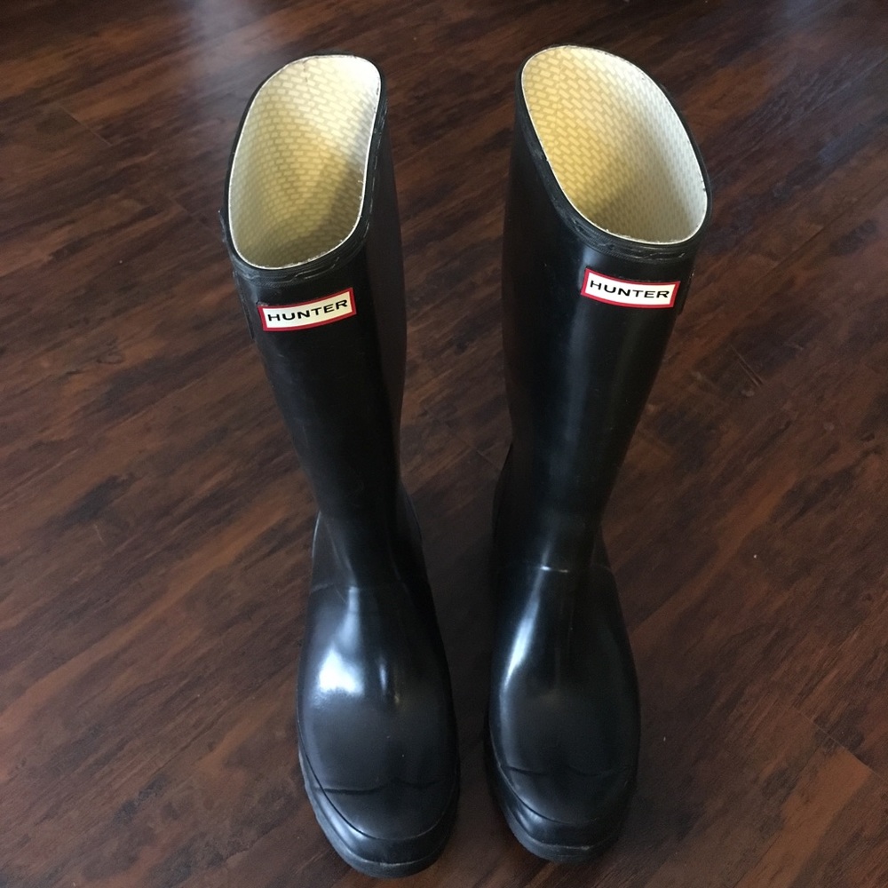 Original gloss black hunter rain boot